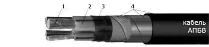 Кабель АПБВ 3х35+1х16